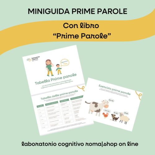 Tabella Prime Parole con Libro Esercizi per il Linguaggio